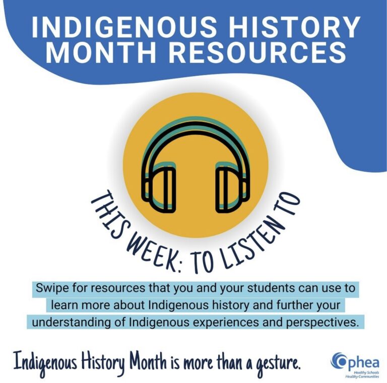 Indigenous History Month Ophea Social Media Asset