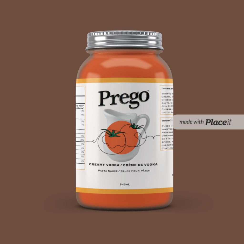 Prego Redesign Creamy Vodka Jar