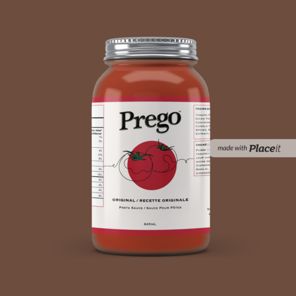 Prego Redesign Original Jar