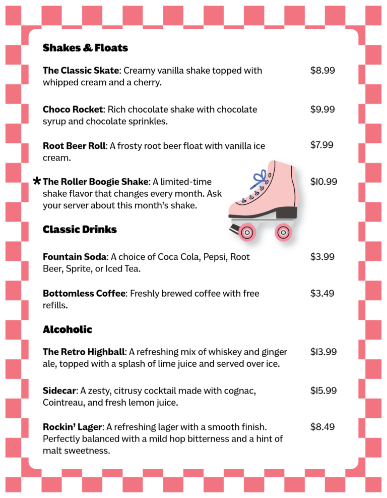 Skate & Shake Menu_Back